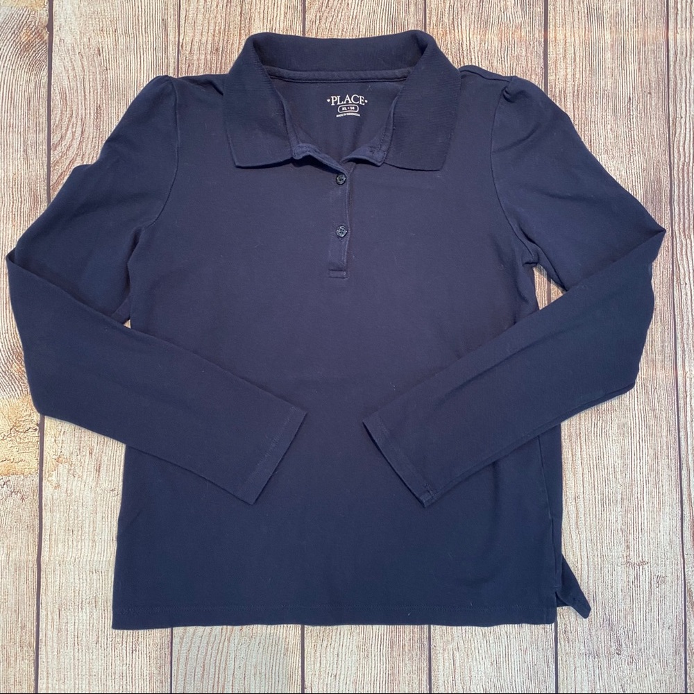 Children’s Place Girls Long Sleeve Uniform Polo